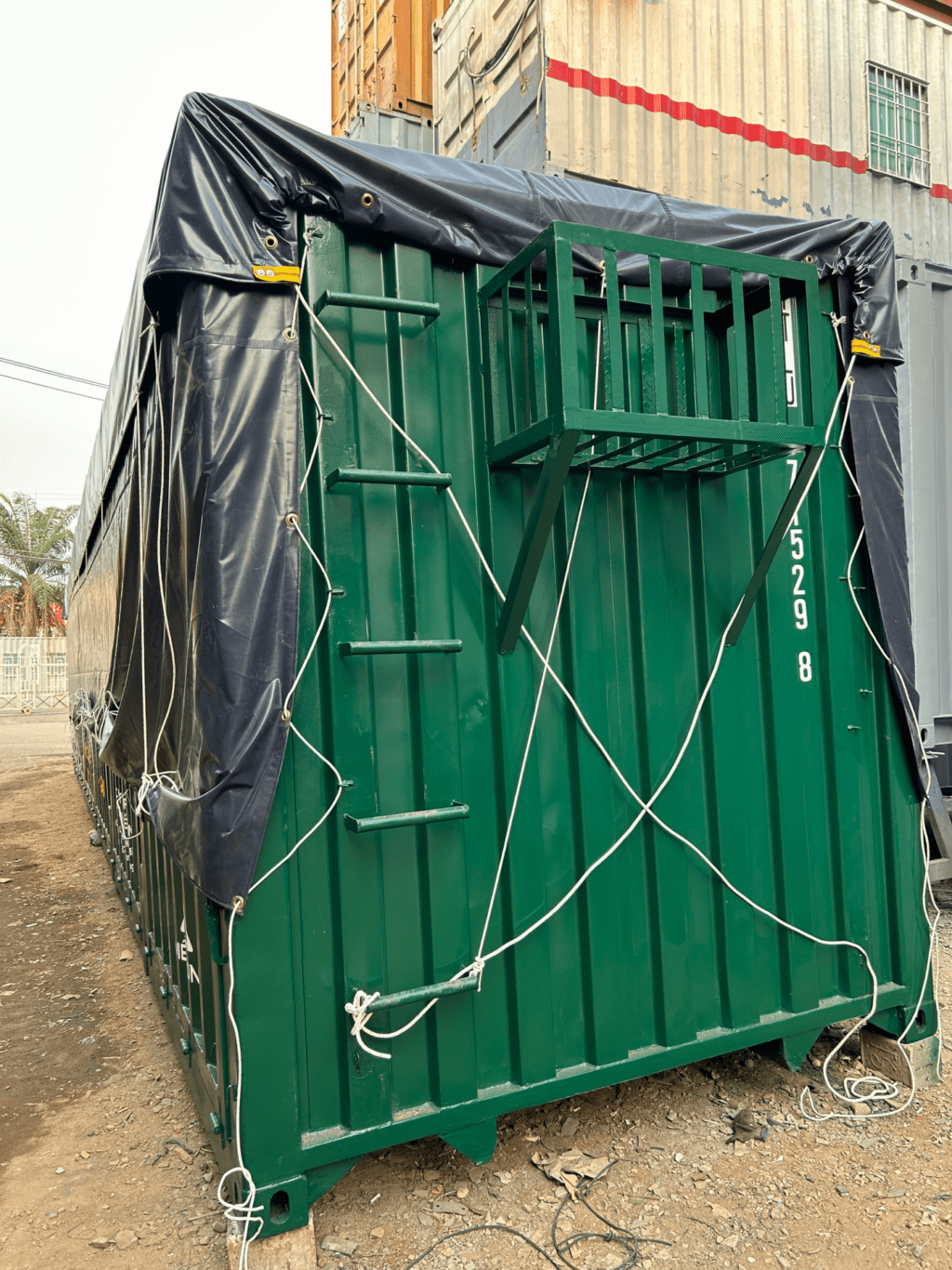 Container cắt nóc mở bửng kèo bạt, container thùng mui bạt cũ 40 feet