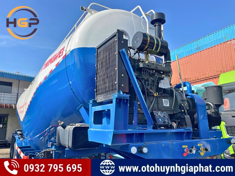 Sơ mi rơ mooc bồn Mingwei chở xi măng rời mới