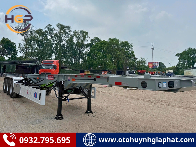 Giá mooc xương KAILE 3 trục 45 feet tải 32.9 tấn