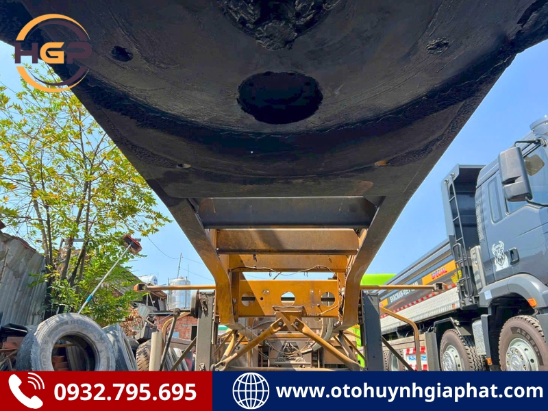 Ắc kéo của mooc cổ cò Cimc Shenzen 40 feet cũ