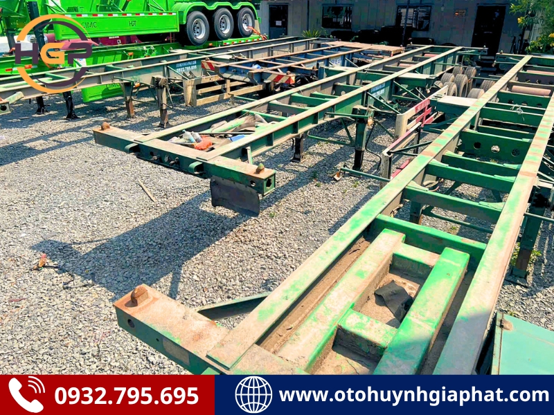 Thanh lý lô hàng 4 chiếc mooc xương Cimc 2014 cũ