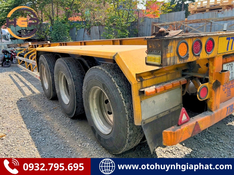 Rơ mooc cổ cò Cimc Shenzen 3 trục 40 feet 2017 cũ - Bán giá mềm