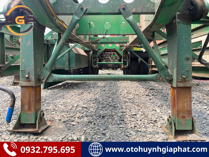 Chân chống của mooc xương Cimc 3 trục 40 Feet 2014 cũ