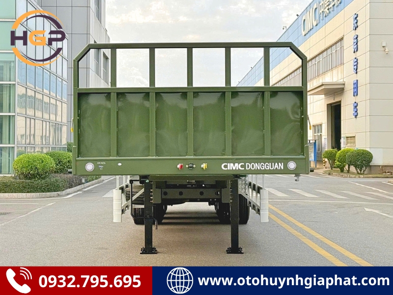 Rơ mooc sàn lửng CIMC DONGGUAN - Sàn lửng mở bửng 2 chức năng