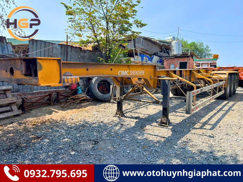 Rơ mooc cổ cò Cimc Shenzen 3 trục 40 feet 2017 cũ