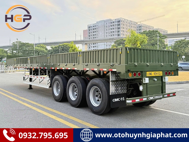 Rơ mooc sàn lửng CIMC DONGGUAN 3 trục 40 feet