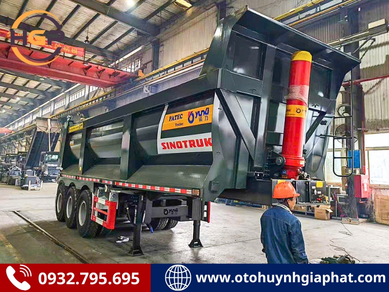 Phân phối toàn quốc - Rơ mooc ben tự đổ YUNLI thùng U