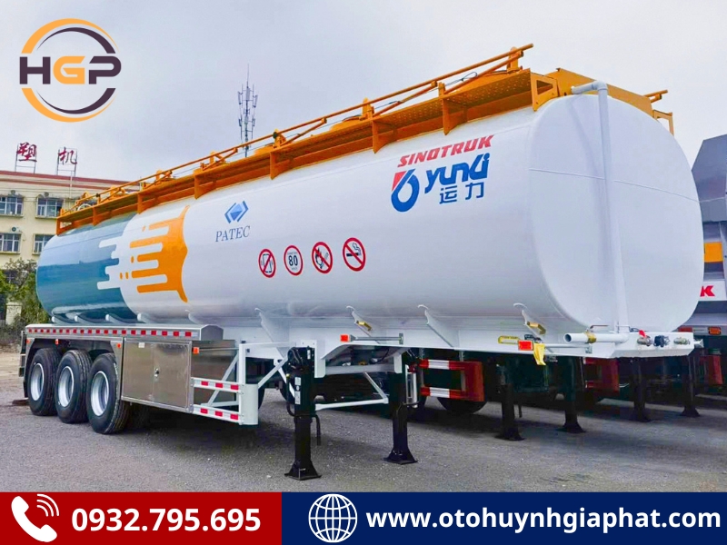 Giá bán của mooc bồn xi téc Sinotruk Yunli chở xăng dầu