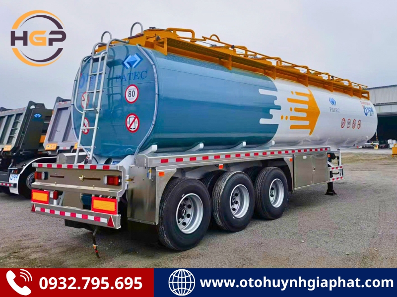 Rơ mooc bồn xi téc Sinotruk Yunli chở xăng dầu