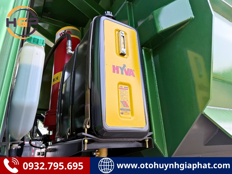 Hệ thống ben của xe ben Howo chạy mỏ cabin lệch