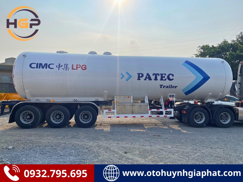 Giá bán mooc bồn chở Gas LPG 53m3 Cimc Honto