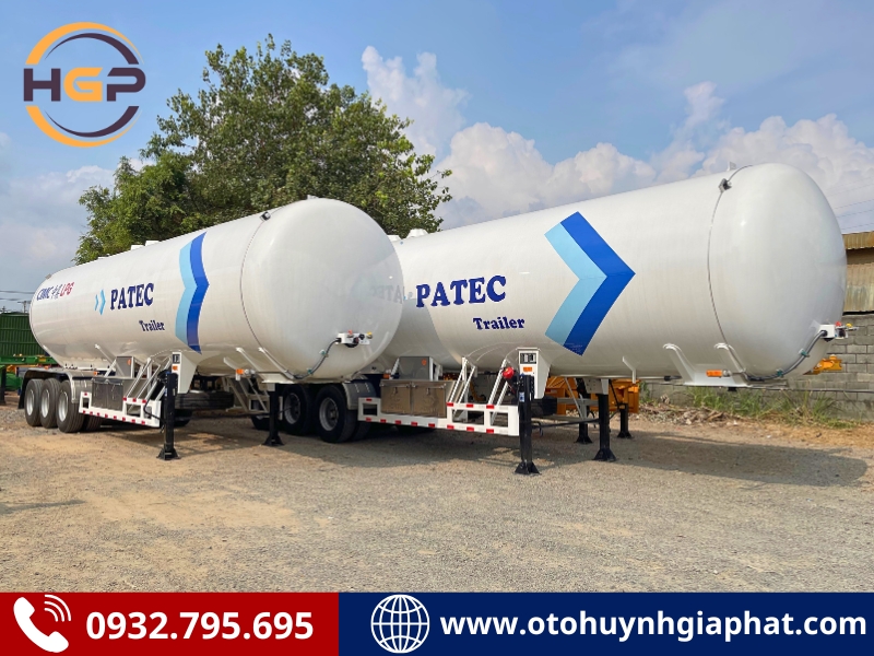 Sơ mi rơ mooc bồn chở GAS LPG 53 khối Cimc Patec