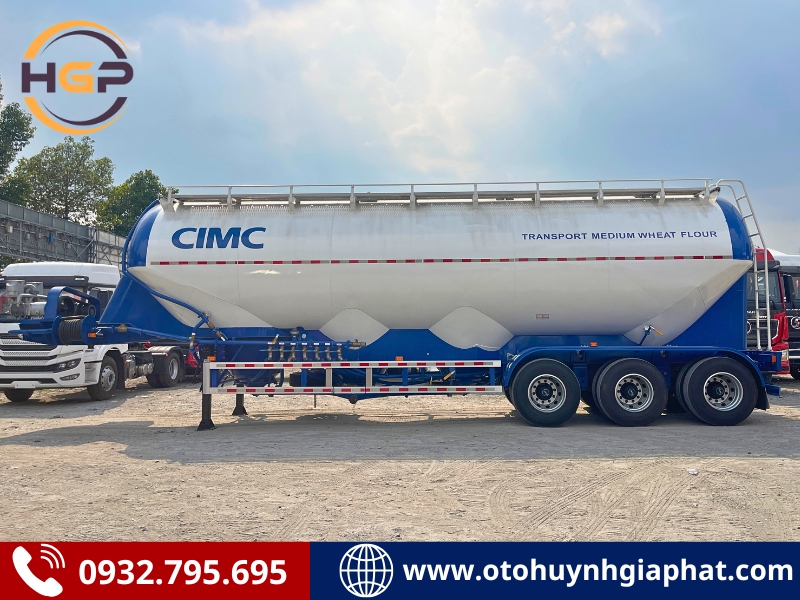 Hàng sẵn - Rơ mooc bồn xi téc chở bột mì CIMC PATEC
