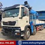XE TẢI HOWO 4 CHÂN GẮN CẨU XCMG CABIN TX350