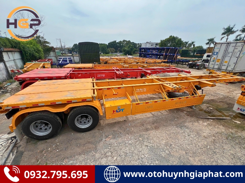 Bán giá sốc - Mooc xương Cimc Huajun 2 trục 40 feet mới