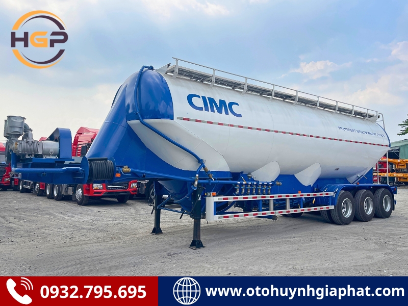 Sơ mi rơ mooc bồn xi téc chở bột mì CIMC PATEC