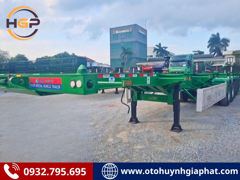 Sơ mi rơ mooc xương 3 trục 40 feet CIMC DONGYUE