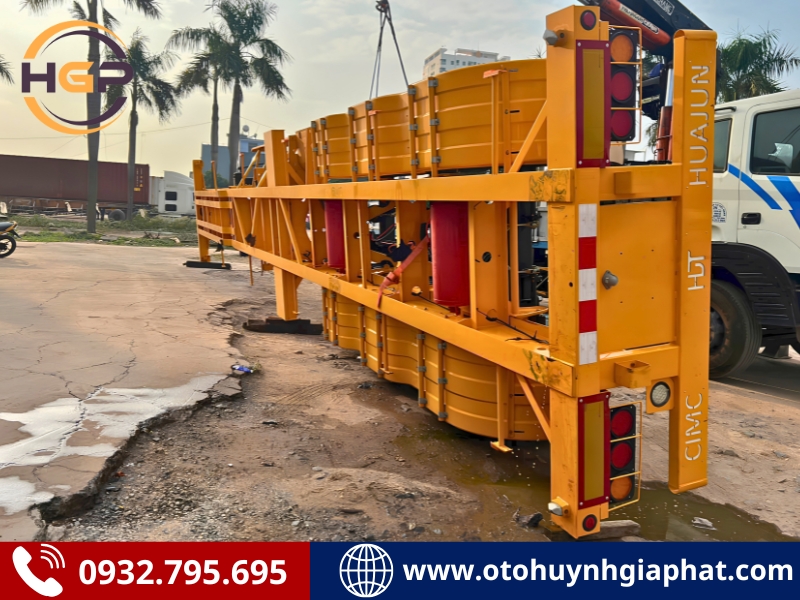 Hàng sẵn - Rơ mooc cổ cò CIMC HUAJUN 45 FT dài 14m