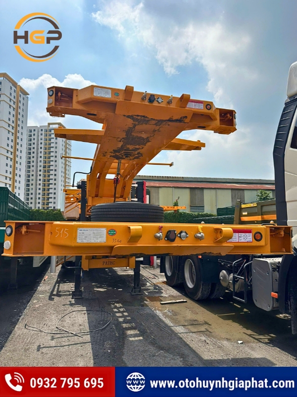 Sơ mi rơ mooc cổ cò CIMC DONGYUE 3 trục 45 feet
