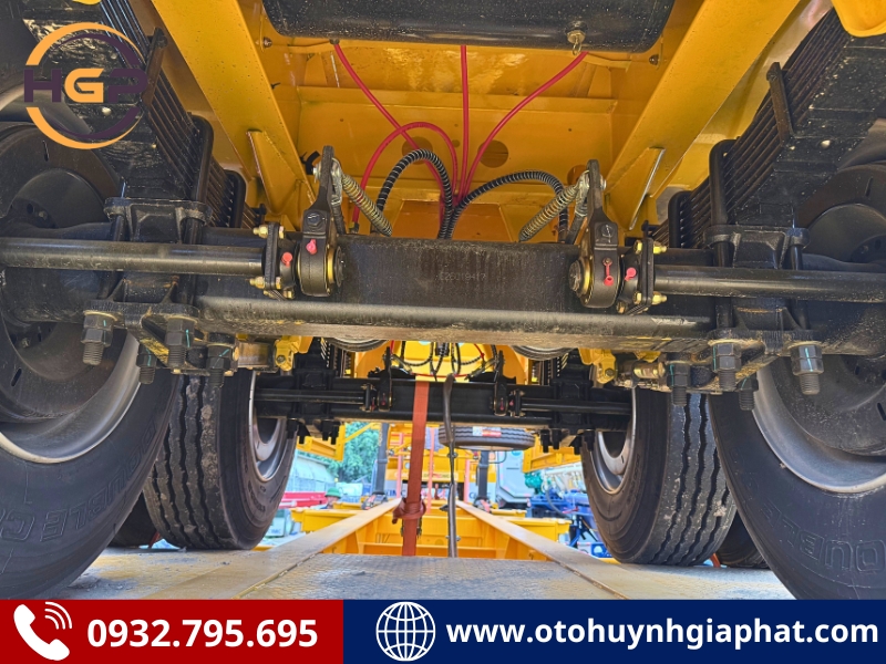 Hệ thống treo của mooc xương Cimc Huajun 2 trục 40 feet mới