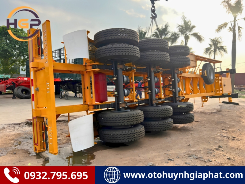 Mooc cổ cò CIMC HUAJUN 45 FT được gia cố siêu chắc chắn