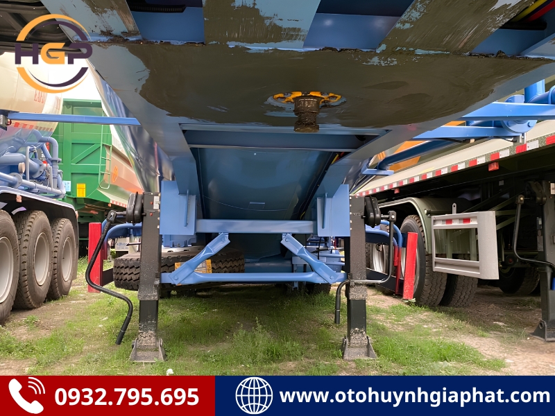 Khung gầm mooc bồn xi téc xi măng YUNLI 52 khối