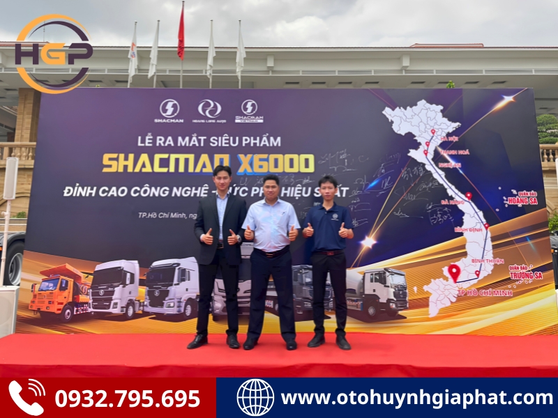Ô TÔ HUỲNH GIA PHÁT tại lễ ra mắt xe Shacman X6000