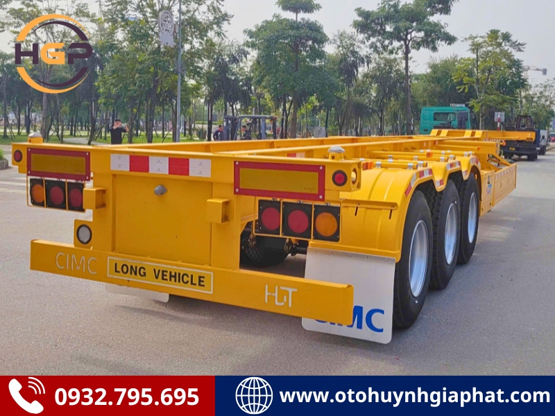 Rơ mooc cổ cò CIMC HUAJUN 45F 3 trục siêu cứng cáp