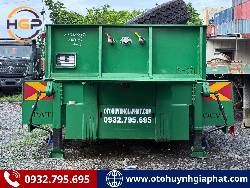 Mặt trước của mooc lùn chuyên dụng LIANGYU dài 20 mét