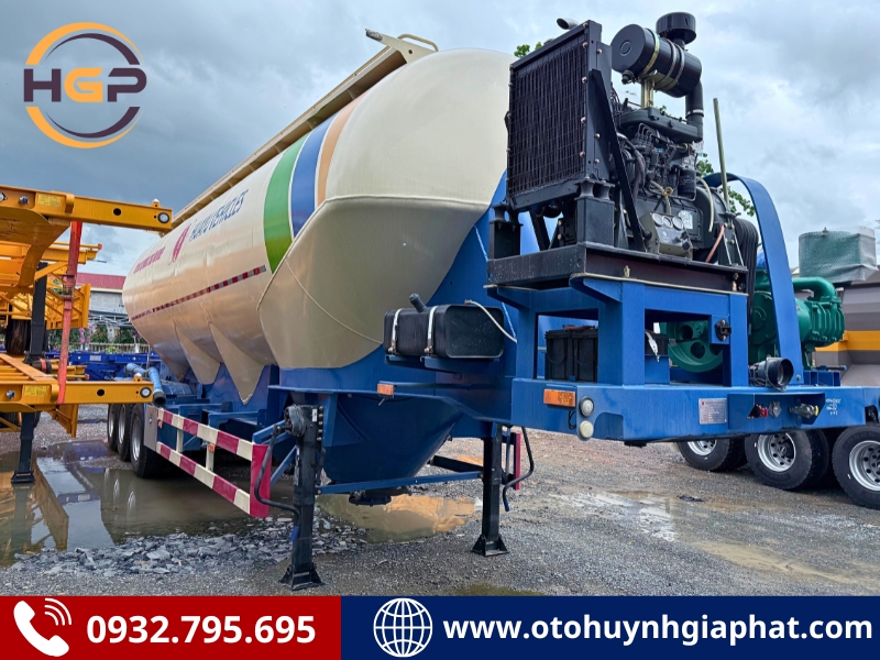 Rơ mooc bồn xi téc chở xi măng rời HUAYUDA 45.5m3