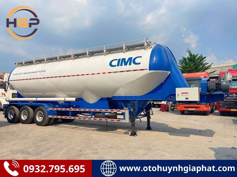 Giá bán mooc bồn xi téc chở bột mì CIMC PATEC