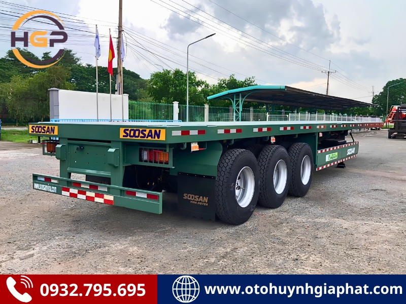 Bán mooc sàn Soosan 3 trục 45 feet tải 31.53 tấn