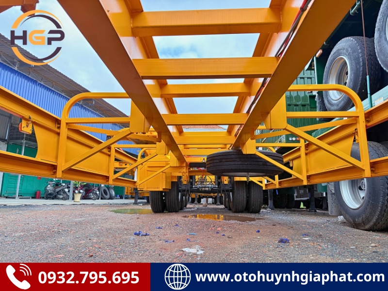 Chassis của mooc cổ cò 3 trục 50 feet ASEAN