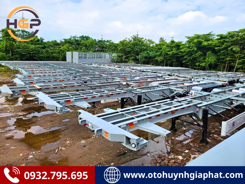 Hàng sẵn - Rơ mooc cổ cò 45 feet Kaile