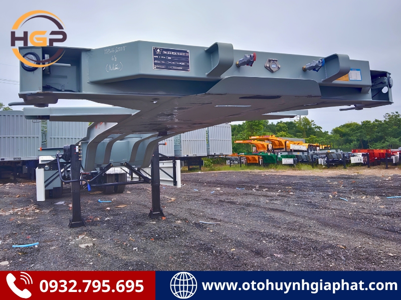 Khung gầm của rơ mooc cổ cò 45 feet Kaile