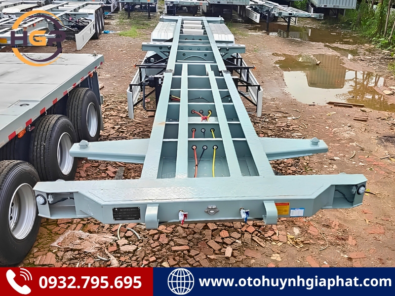Mặt trước của rơ mooc cổ cò 45 feet Kaile