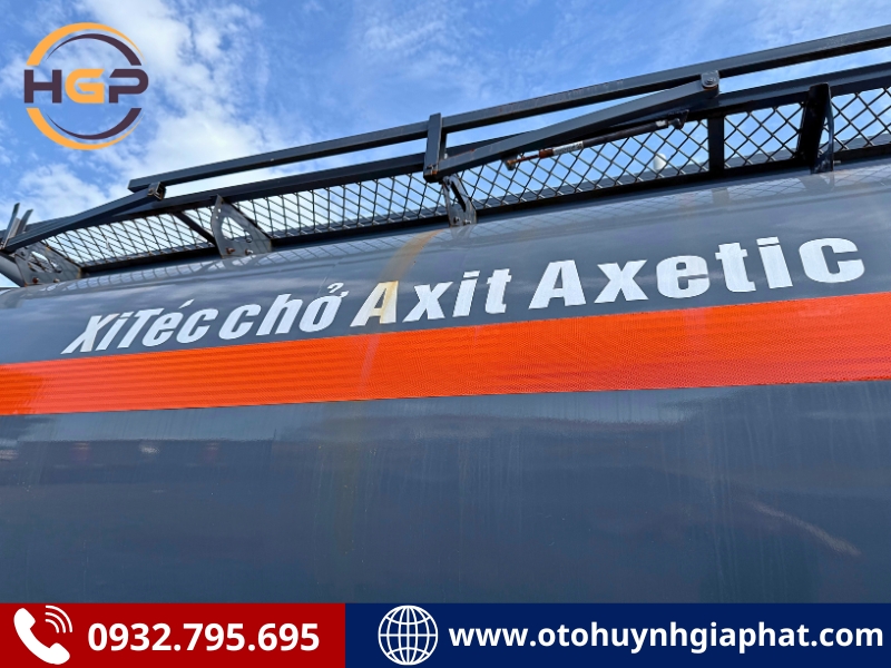Sơ mi rơ mooc bồn axit axetic 28 khối Chufeng