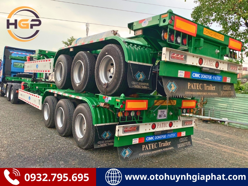 Sơ mi rơ mooc cổ cò CIMC DONGYUE 3 trục 45 feet