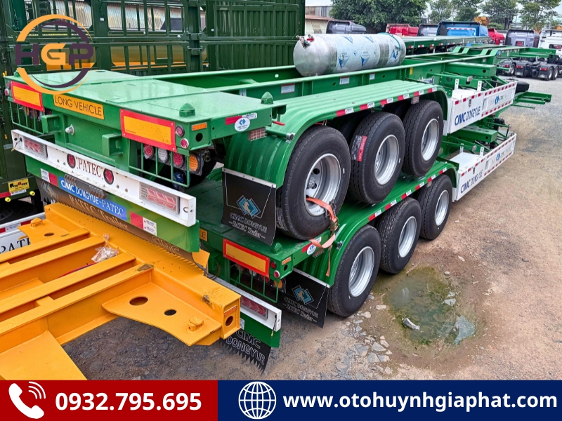 Tổng kho sơ mi rơ mooc cổ cò 45 feet tại khu vực Bình Dương