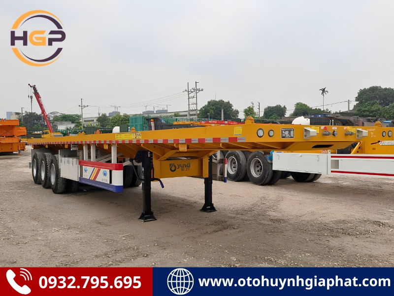 Bán mooc sàn Yunli 3 trục 40Feet - Lốp có ruột và không ruột