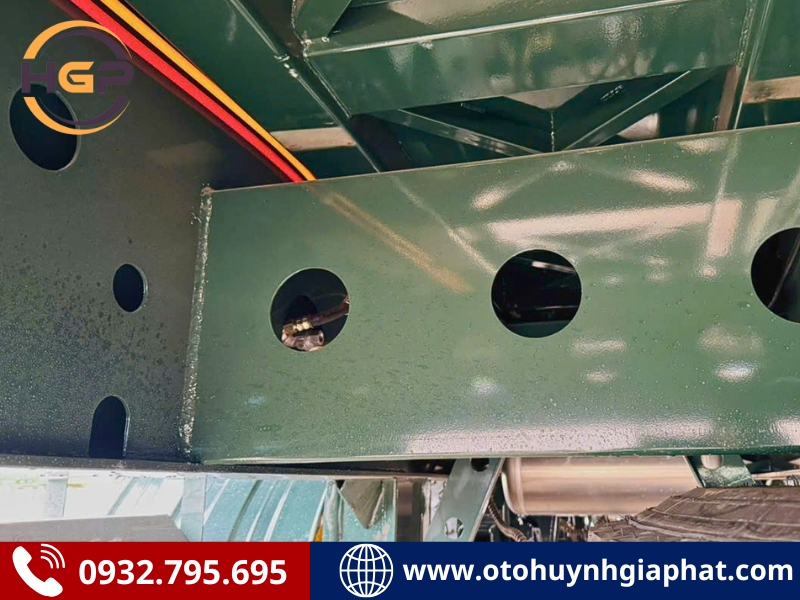 Khung chassis của rơ mooc ben HATICO 23.5 khối