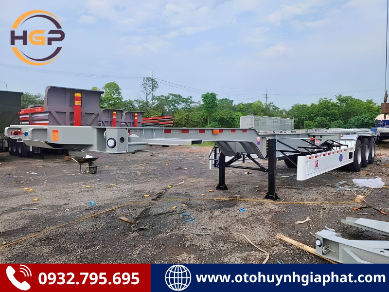 Giá bán của mooc cổ cò Kaile 45 feet 12.00R20