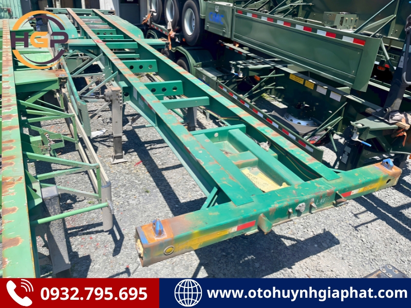 Bán 02 chiếc mooc xương KCT 3 trục 40 feet 2020 cũ
