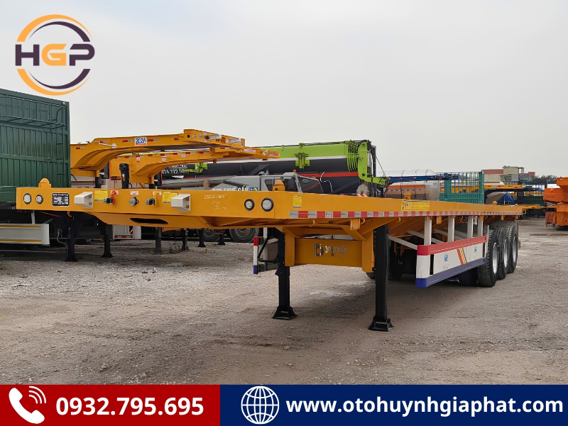 Mooc sàn Yunli 3 trục 40 feet - Lốp 12R22.5 và 12.00R20