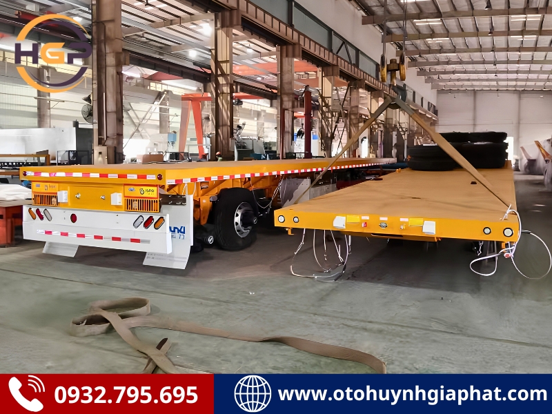 Mooc sàn Yunli 3 trục 40Feet tải 32.15 tấn siêu cứng cáp