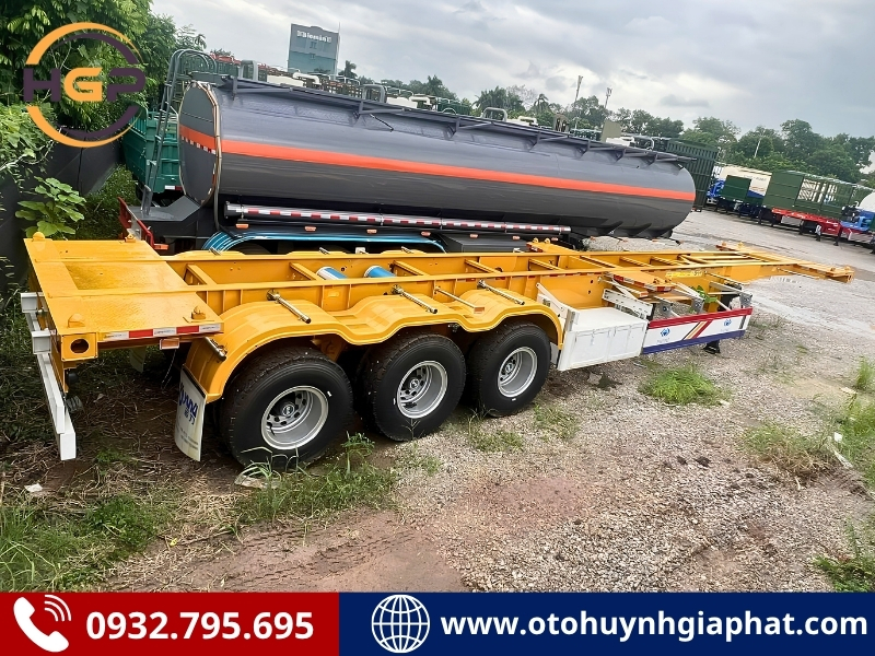 Sơ mi rơ mooc xương Sinotruk Yunli 3 trục 40F - 45F