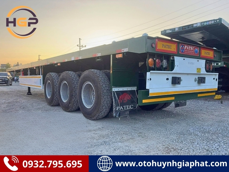 Hàng sẵn - Rơ mooc sàn Xinhongdong 45 feet lốp 12.00R20